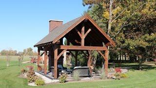 16x24 Timber Frame Cabana Tour - Outdoor Living Space