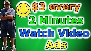 Earn $3 Every 2 Minutes | Get Paid To Watch Video Ads (make money)