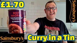 Sainsburys Beef Madras | In A Tin | Supercool Review