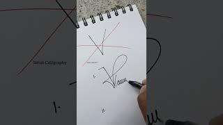 How to Sign the Letter V?️ #signature #satishcalligraphy #shorts