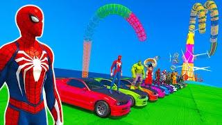 try this awesome cars stunt race track in GTA 5 offline