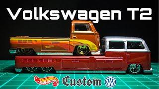 Custom Hotwheels Vw T2 - คัสตอมรถโฟลค์เป็น 6 ล้อ