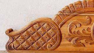 wood Arch Design. top piece. hand carving work. ASV Haranadh HCW.