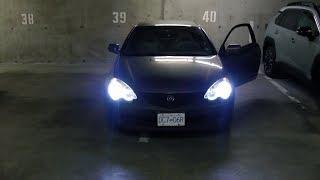 Acura RSX (2002-2006): Halogen To LED Headlight Conversion. AUXBEAM H1 T1 Series LED Kit!