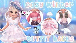 5+ Winter Outfit Hacks You MUST Try! Glitterfrost season | Roblox Royale High | LauraRBLX