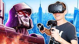 DESTROYING CITIES AS A ROBOT IN VIRTUAL REALITY! (VRobot HTC Vive Gameplay)