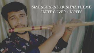 Mahabharat Krishna Theme Flute Cover + Notes | Krishna Manmohana | Flute Tutorial | Khwahish Music