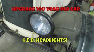 Working on old cars ep 2 test ride and headlight upgrade- 1925 Model T Ford