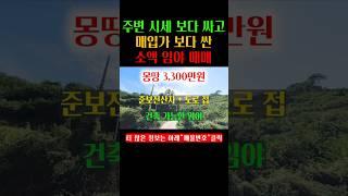 매입가보다 시세보다 싼 소액 임야매매