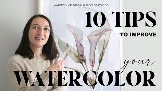 EASY Painting for Beginners: TEN tips - how to paint with watercolor