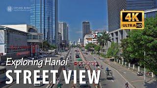 Hanoi street view in 4k - Vietnam capital city