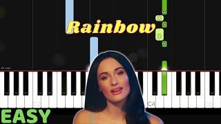 How to play Rainbow on piano - Kacey Musgraves - EASY Piano Tutorial by Tunes With Tina