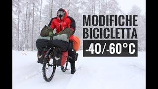 BICYCLE MODIFICATIONS TO RIDE AT -40/-60°C (Survival in extreme cold YAKUTIA / SIBERIA)