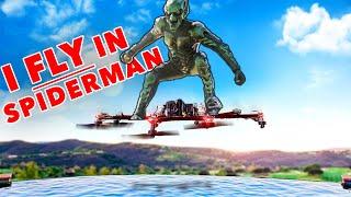 I FLEW on a Human Drone Aircraft in the new SPIDER-MAN MOVIE as the GREEN GOBLIN! SkySurfer Aircraft