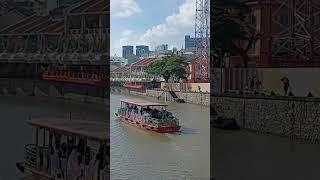 clarke quay singapore #shortsviral #shortstrending #sheryl #singapore #clarkequay #boat #niceview