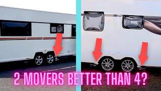 Motor Mover Test. Twin Axle Caravan 2 or 4 Motor Movers?