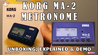 Korg MA-2 Metronome Unboxing, Explained & Demo #korg