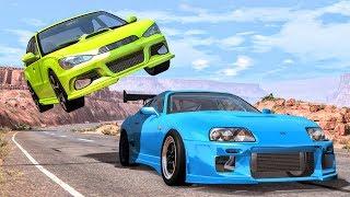 Best of Street Racing Crashes #1 - BeamNG Drive | CrashBoomPunk