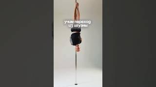 Простая вариация перехода из Игуаны #poledance #пилон #polesport