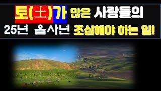 사주팔자에 토(土)인 진술축미(辰戌丑未)나 戊己가 많은 사주의 특징과 2025년 반드시 조심해야 하는 것들..