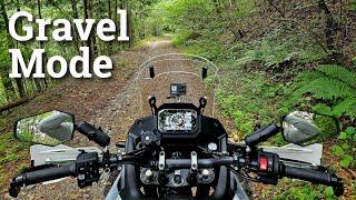 GRAVEL MODE is actually GREAT on the Honda XL750 Transalp