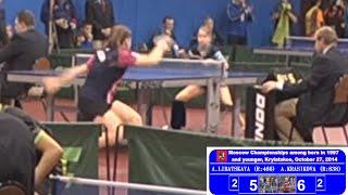 Анастасия ЛИБАЦКАЯ vs Анна КРАСИКОВА, Настольный теннис, Table Tennis