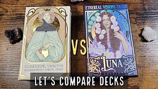 Let's Compare Decks | Ethereal Visions Tarot and Luna Edition