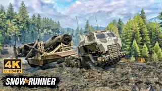 Z2 MFTV Offroad Truck Towing a Plane on Mudding Road In SnowRunner Season 15 #snowrunner #truck