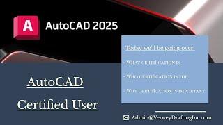 AutoCAD Certified User Live Webinar - Replay