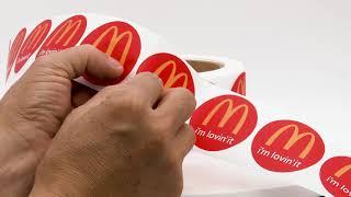 M mark i ‘m lovin’it Factory custom design stickers