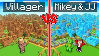 Villager vs Mikey & JJ Village Survival Battle in Minecraft (Maizen)