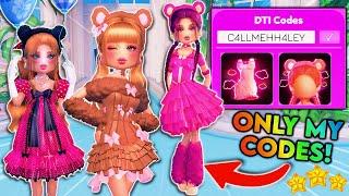 ONLY Using MY CODE Items For EVERY THEME In Dress To Impress! | ROBLOX Challenge