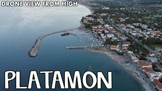 Platamon | Pieria | Greece | Beach,Castle and more | Aerial Drone Shots | Relaxation Music Video