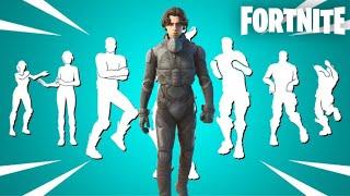 Fortnite PAUL ATREIDES - All Icon Series Emotes & Dance Showcase! +50