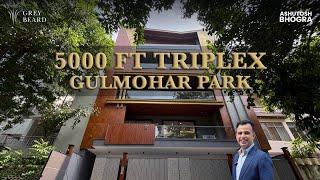 Inside a 5000 Sq Ft Luxury Home: Modern Finishes in Gulmohar Park!