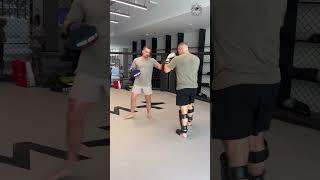Gokhan Saki hard training with Nick Hemmers kickboxing
