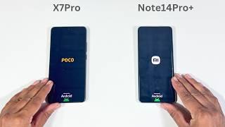 Poco X7 Pro vs Redmi Note 14 Pro Plus SpeedTest and Camera Comparison