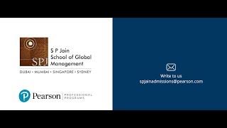 Reinvent the Future of HR with SP Jain School of Global Management in association with Pearson!