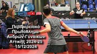Περιφερειακό Αττικής Α-Γ 2024-25 (Τραπέζι 8) 15/12/2024