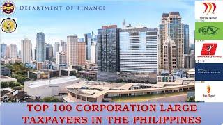 TOP 100 CORPORATION LARGE TAXPAYERS IN THE PHILIPPINES| STATSPH VIDEOS