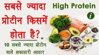 Top 10 High Protein Foods in Hindi - सबसे ज़्यादा प्रोटीन वाले आहार | Vegetarian Protein Rich Foods