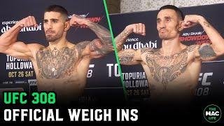 UFC 308: Official Weigh-Ins