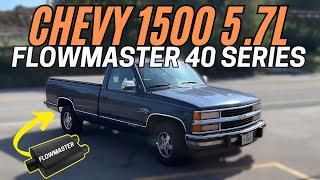 1994 Chevy 1500 5.7L V8 Exhaust Sound w/ Flowmaster 40 Series!