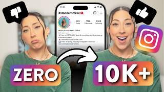 If I started on Instagram from 0, this is what I'd do... | The 10k Follower Plan