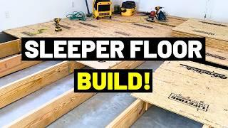 THIS IS HARD TO DO! Building New Framed Floor over Concrete Floor...