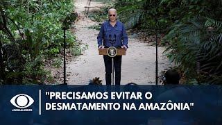 "Precisamos evitar o desmatamento na Amazônia", diz Biden