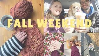 Weekend in my life vlog | Crochet projects, Coffee Run, Working out, Fall walks, thrifting, chatty