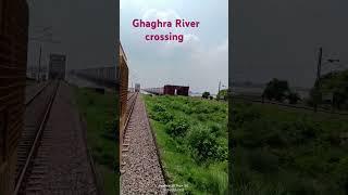 Dynamic Temping express Track Machine crossing ghaghra #indianrailways #trackmachine #ghaghrariver