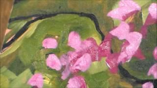 Patty Baker Painting Demonstration "Abstract Pink Blossom Tree"