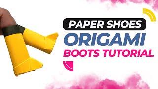 Step into Style: Easy Origami Shoes Tutorial for Beginners | How to Make Paper Boots and Shoes